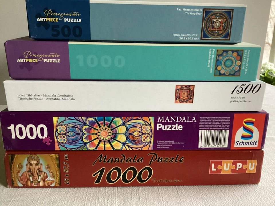 Puzzle Konvolut - Mandala ´s - Schmidt, Lupu, Grafika, Pomegranate Artpiece, - Bild 1 von 3