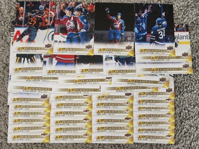 Lot of (41) 2022-23 Upper Deck UD Canvas - McDavid Makar MacKinnon