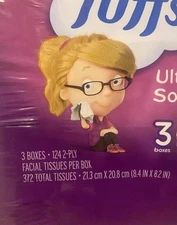 Puffs Ultra Soft Non-Lotion Facial Tissues 3 Family Boxes (372 Total Tissues)