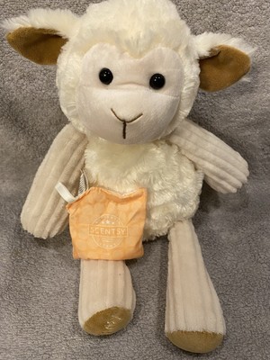 Scentsy Buddy 16  Lenny Lamb Tan Plush Stuffed Animal Scent Pack Camu Camu