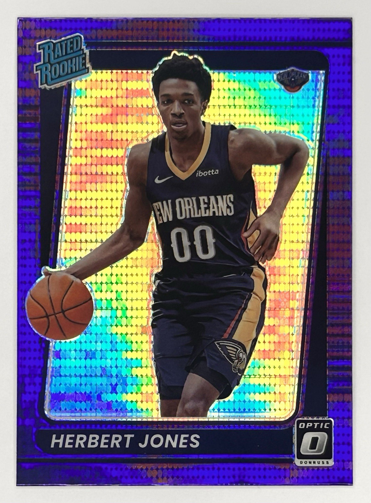 2021-22 Optic Herbert Jones Purple Pulsar Prizm Refractor Rookie SP RC #157 Rare