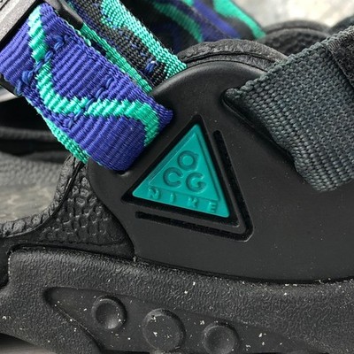Nike VTG 90\'s Men\'s 12 ACG Deschutz+ Blue Green Buckle Outdoor Water Sandals Nike VTG 90 main image 4