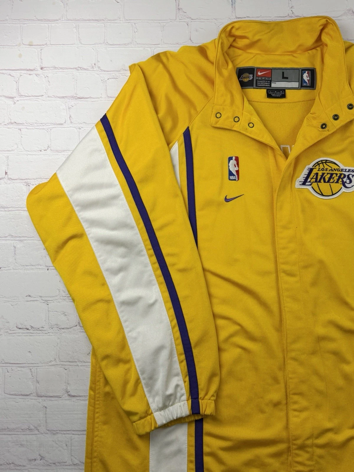 VTG Los Angeles Lakers 90s - Y2K Authentic Nike Team Warm Up Jacket Large Kobe - product detail image 4