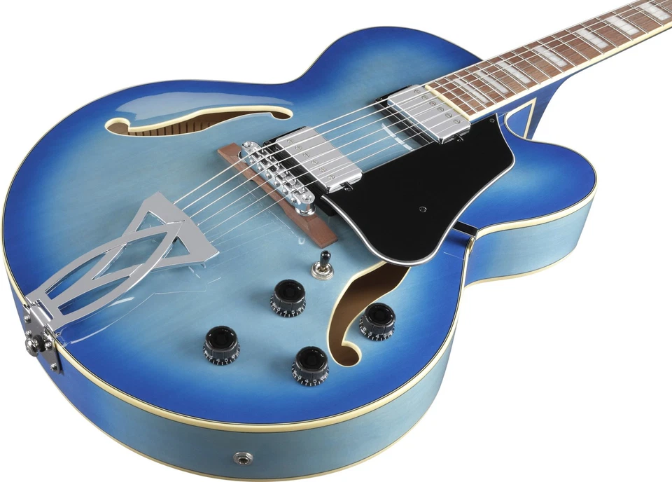 IBANEZ Artcore 6 Cuerdas En Jet Blue Burst AF75-JBB - Imagen 4 de 4
