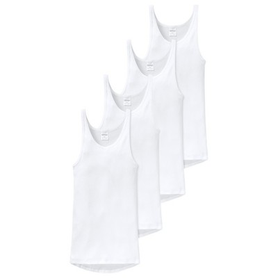 4er Spar-Pack Schiesser Original Classics Doppelripp Herren Unterhemden