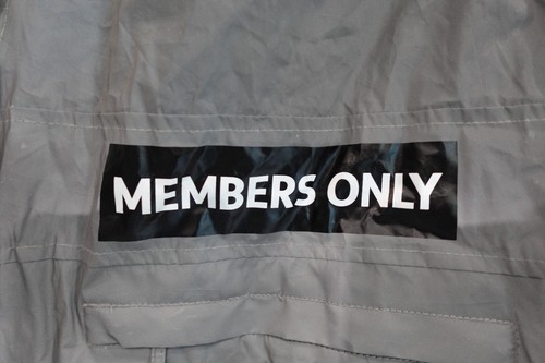 Members Only Sport M.O. Silver Space Suit Jacket Reflective Hooded Men's M - New - Picture 3 of 13