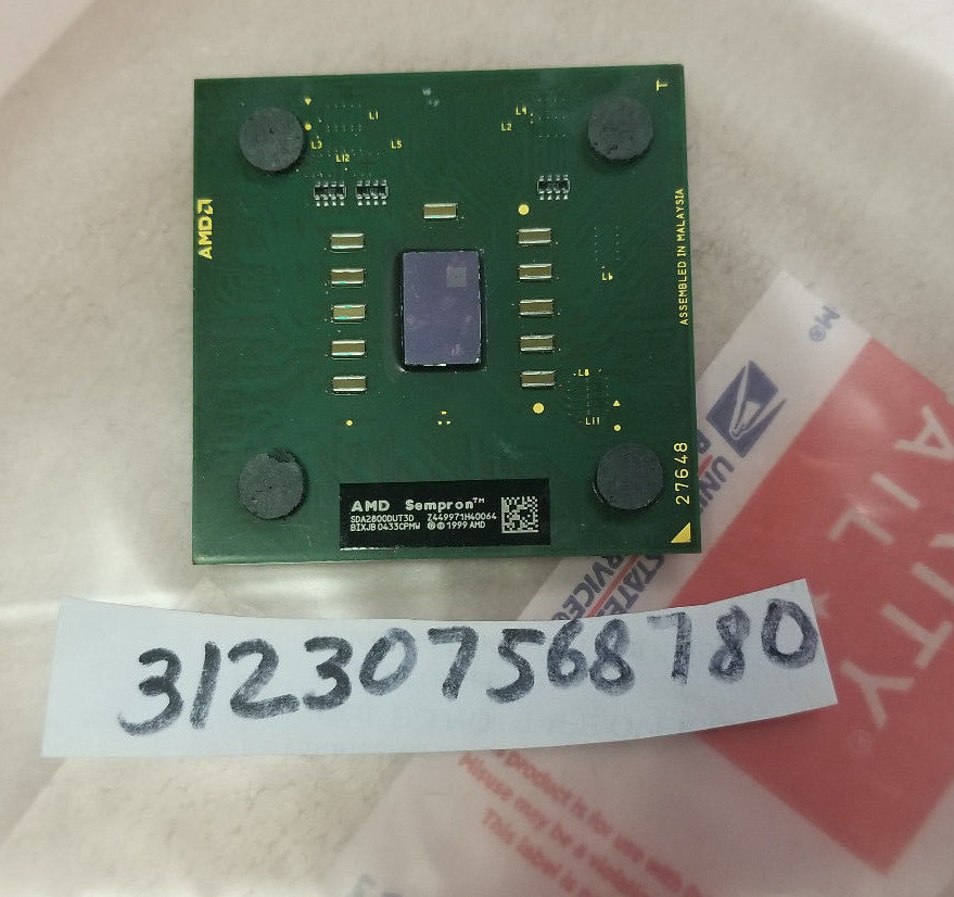 Socket Amd Sempron Sda2500dut3d AMD SDA2500DUT3D 256 KB Socket 462