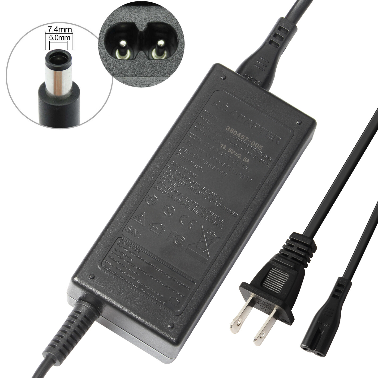 For Hp Pavilion Slimline 400 Pc Series 400-314 Power Cord Charger