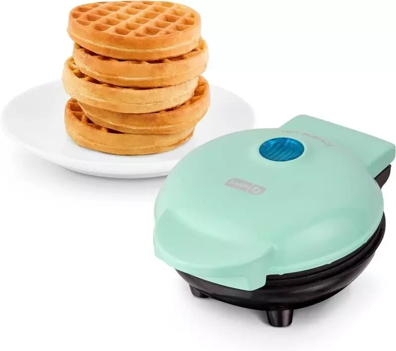 Compact DASH Mini Waffle Maker with 4 Nonstick Mold & Fast Heating-image