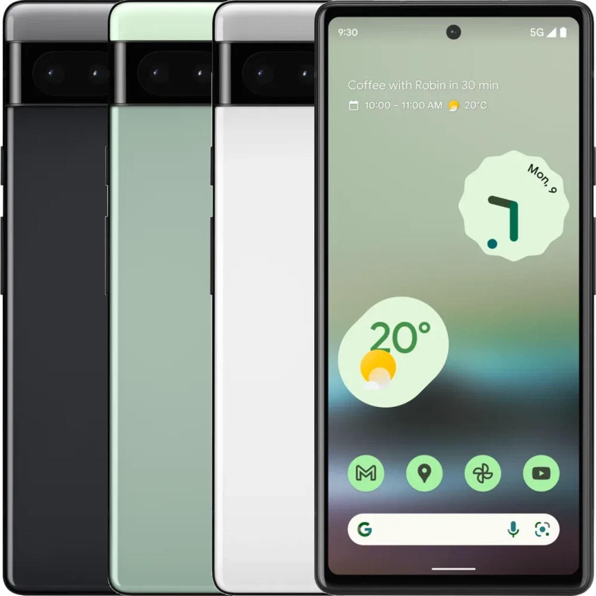 Google Pixel 6a 128GB Unlocked Chalk/Charcoal/Sage Grade A+ Excellent Condition