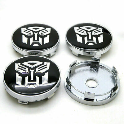 Emblem 60mm Autobot Badges Sticker Set of 4 Rims Stickers Wheel Cover Hub Caps
