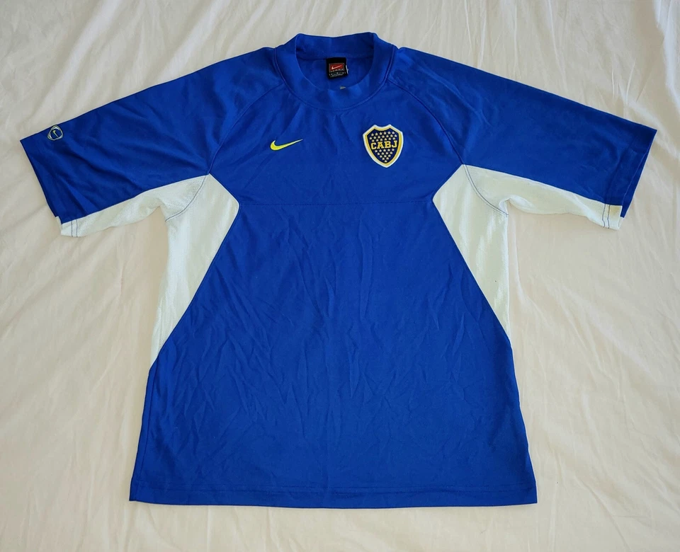 2000 BOCA JUNIORS TRNG NIKE M Medium Jersey Shirt Camiseta VINTAGE VTG Small S L - Image 2 of 4