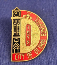 City Of Ottawa 1972 Annual Bonspiel OTTAWA Ontario Canada Tower Curling Pin