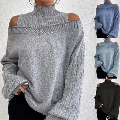 Pull Large Knit LA Express - Taille L - Couleurs Gris, Noir, Jaune, Blanc - Occasion En Très Bon état - Style Vintage