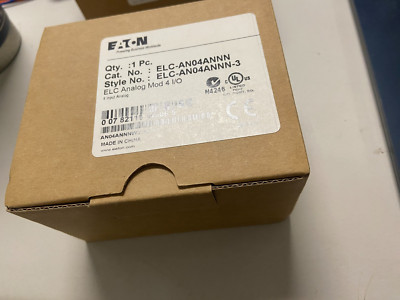 NEW IN FACTORY BOX EATON ELC Analog Mod 4 I/O ELC-AN04ANNN-3