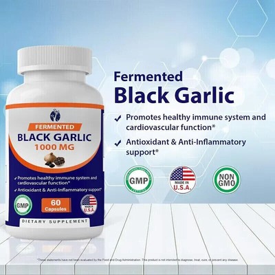 Vitamin Fermented Black Garlic Extract 60 1000mg capsules
