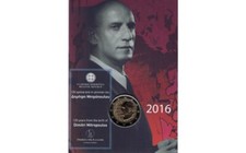 Greece 2 Euro Commemorative Coin 2016 - Dimitri Mitropoulos. Coincard.