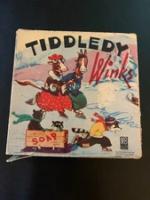 Vintage Antique TIDDLEDY WINKS Game 1939 Milton Bradley Co