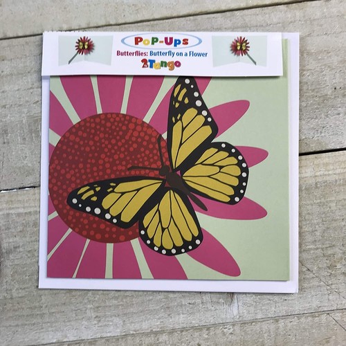 POP UP GREETING CARD - BUTTERFLY ON FLOWER - PERFECT FOR ANY OCCASION **NEW** - Picture 2 of 3