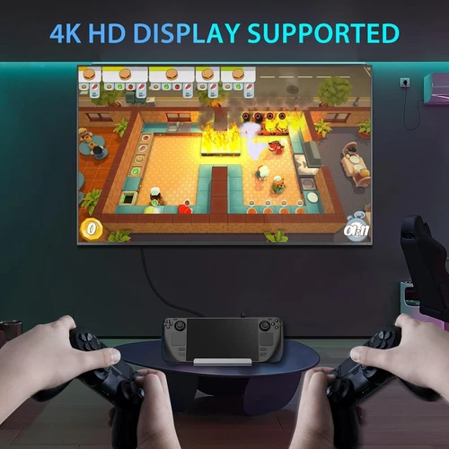 For Valve Steam Deck 6-in-1 Steam Deck Docking Station Charging Game HDMI TV 4K - Picture 14 of 20