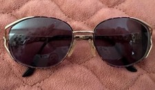 YVES SAINT LAURENT YELLOW GOLD FRAME VINTAGE SUNGLASSES Frames 6047 Y104 135