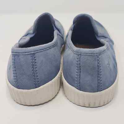 Frye Womens Camille Aqua Blue Suede Leather Slip On Casual  display picture 3