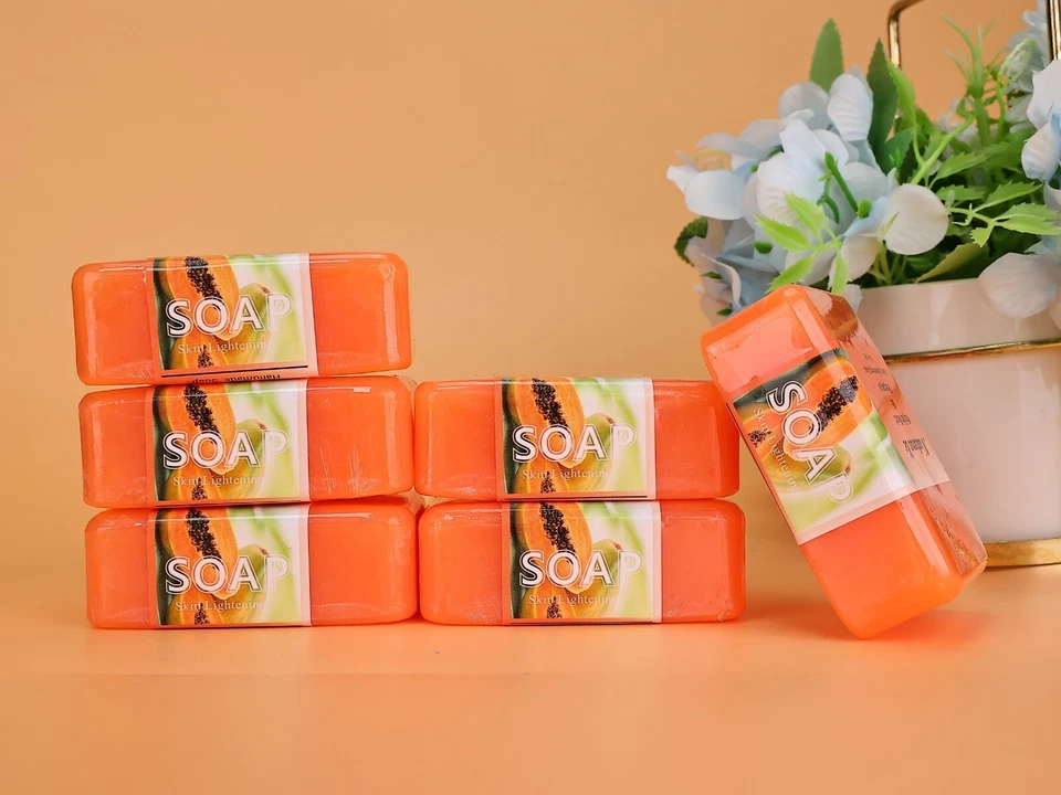 [Pack de 5] Jabón blanqueador blanqueador de piel corporal cara ácido kójico y papaya 110 g Foto 2 de 4