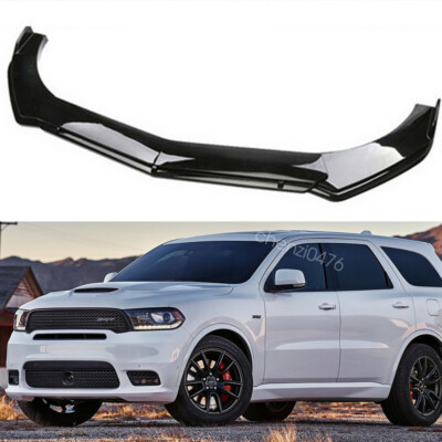 For Dodge Durango SXT RT SRT Gloss Black Front Bumper Lip Splitter Spoiler Chin
