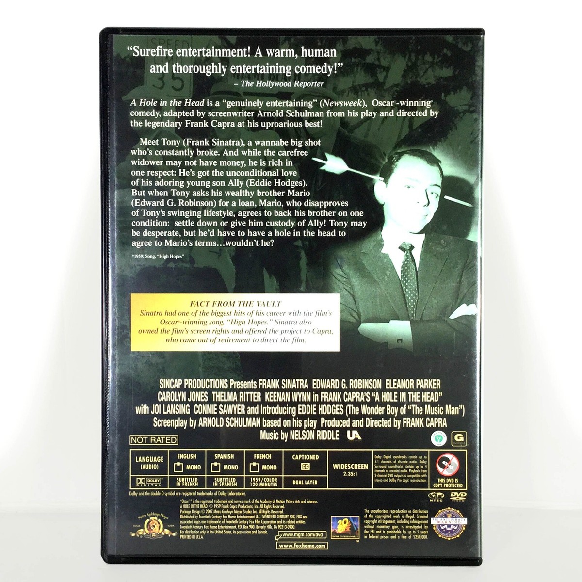 A Hole in the Head (DVD, 1959, Widescreen) Frank Sinatra