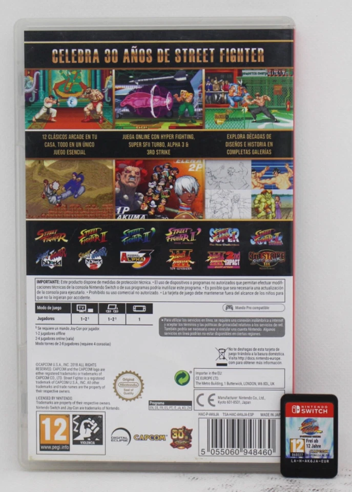 STREET FIGHTER 30TH ANNIVERSARY COLLECTION - NINTENDO SWITCH - PAL ESPAÑA - Imagen 2 de 3