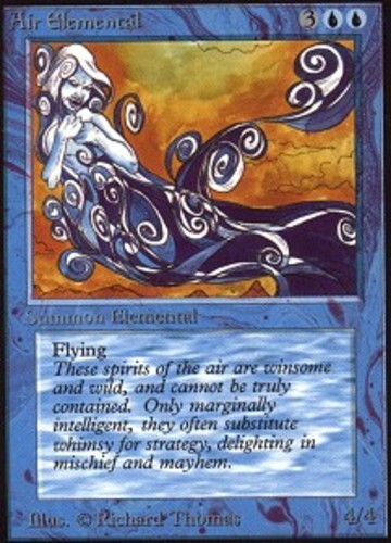 MTG magic cards 1x Air Elemental Unlimited Light Play, English