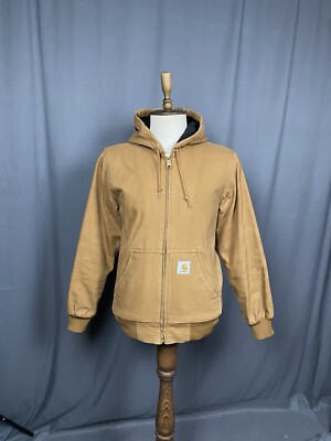 Carhartt ベージュ ジャンパー MINT! Carhartt Active Men's Brown Beige Insulated Hooded Jacket