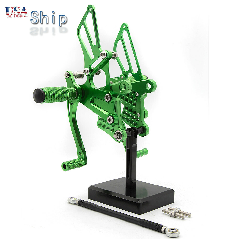 Green For Kawasaki ZX6R ZX636 2009-2013 2014 2015 CNC Racing Foot