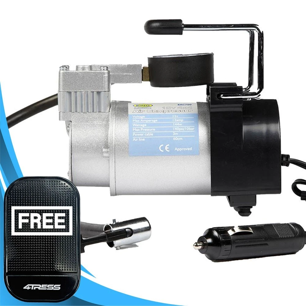 Air Compressor Van Tyre Inflator Pump Car Heavy Duty 12V Portable RAC700. Mat