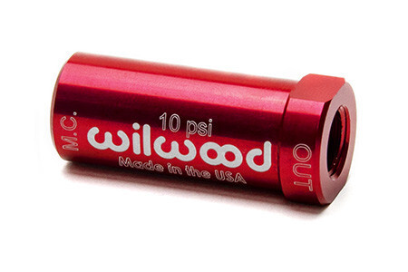 Wilwood 260-13707 Rot Aluminium-Restdruckventil 10 PSI - Afbeelding 1 van 2