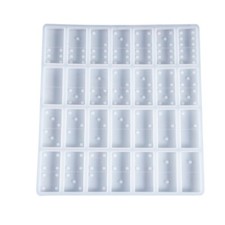 Handmade Silicone Dominoes Mold 28 Cavities Dominoe Games Mold DIY