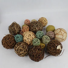 Lot of Decorative Ball Sphere Items for Coffee Table Centerpieces
