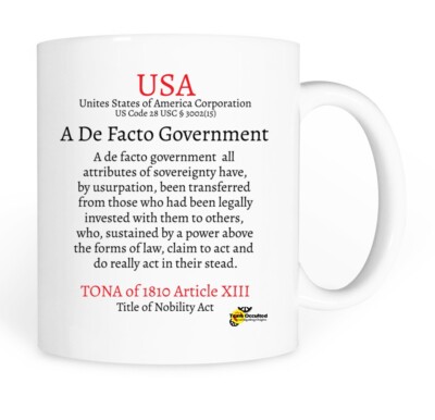 Team Occulted - Article xiii Titles of Nobility Act of 1810 - DeFacto Government