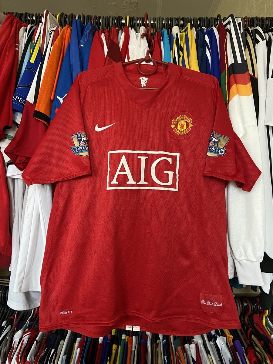 MANCHESTER UNITED 2007 2009 HOME SHIRT JERSEY NIKE 237924