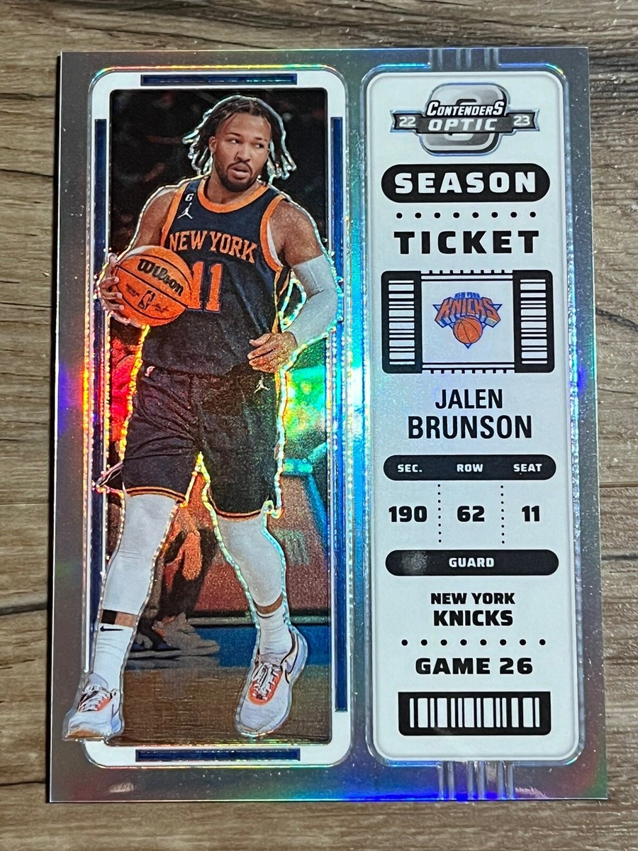 Panini Contenders optic サイブル 25枚限定直筆サイン 2022-23 Panini Contenders Optic Jalen Brunson Season Ticket