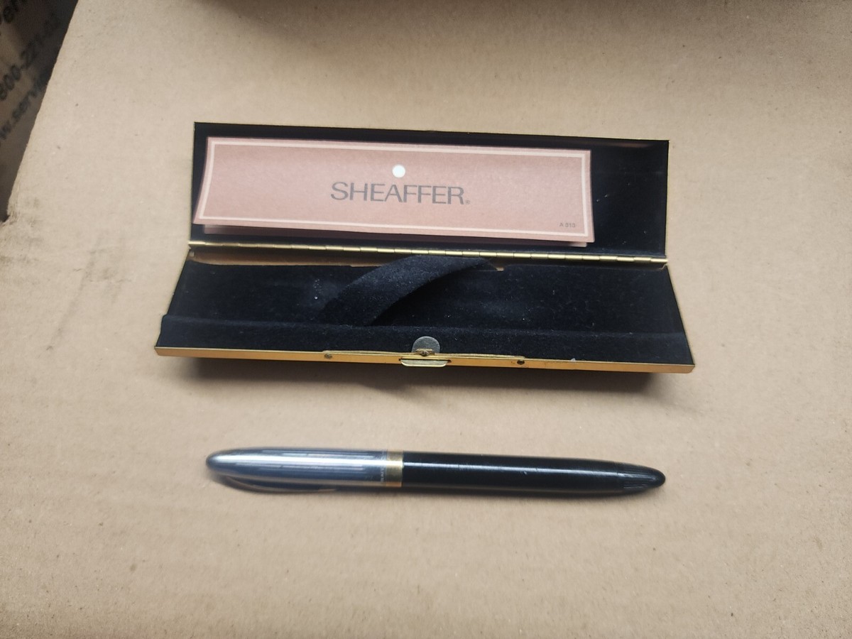 Vintage Sheaffer White Dot Fountain Pen 14k Nib Imperial Brass