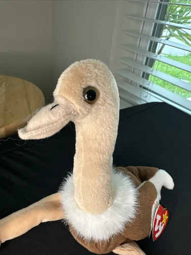 Vintage Ty Beanie Baby "Stretch" Ostrich 1997...RARE & WITH TAG ERRORS!!