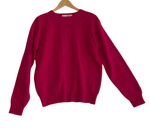 Vintage SK & Company Pink Lambswool & Angora Rabbit Hair Blend Sweater Sz  Medium | eBay