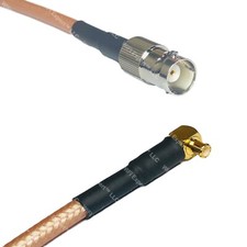 RG400 BNC FEMALE to MCX MALE ANGLE RF Cable FAST-SHIP LOT