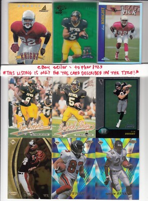(BC) 1998 Collector's Edge Masters Rookie /2500 TIM DWIGHT #RM12 Iowa/Falcons