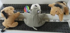NEW LOT/3: 1 Walrus 2 Wild Pigs Mini Stuffed Animal Christmas Stocking Stuffers