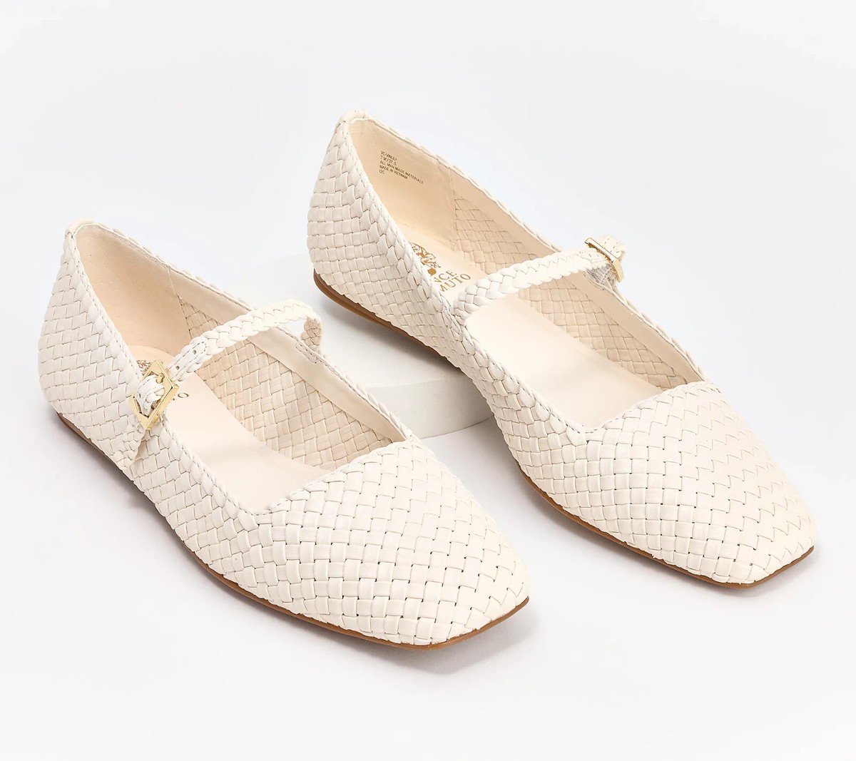 Vince Camuto Mary Jane Flats-Vinley-Coconut Cream-8M-NIB-A633037