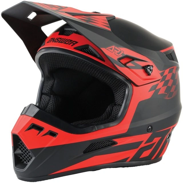 Answer Racing AR1 Sweep Helmet - Black/Red- Adult Size Large 442905 - Image 3 of 4