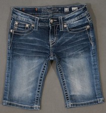 UL03471  MISS ME  YK5966M BERMUDA DENIM JEAN SHORTS YOUTH sz12 msr 24"x11" 