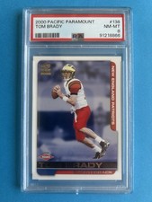 2000 Pacific Paramount Tom Brady #138 for sale | eBay
